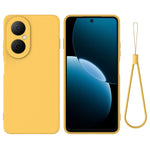 Huawei Nova Y73 4G flytande silikonskal mobilbaksida med handrem