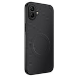 WANLONFENG magnetisk etui til Samsung Galaxy A08 4G / A07 4G / A07s 4G TQ-serien, mobilcover i PC og TPU med kulfiberstruktur
