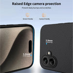 WANLONFENG magnetisk etui til Samsung Galaxy A08 4G / A07 4G / A07s 4G TQ-serien, mobilcover i PC og TPU med kulfiberstruktur