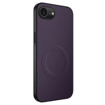 WANLONFENG For iPhone 17e / 16e Case Compatible with MagSafe  TQ Series Carbon Fiber Texture PC TPU Phone Cover