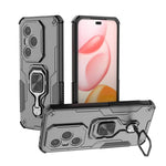 WANLONFENG For Honor 400 Pro 5G (Global) Phone Case  PC TPU Back Cover Kickstand with Tempered Glass
