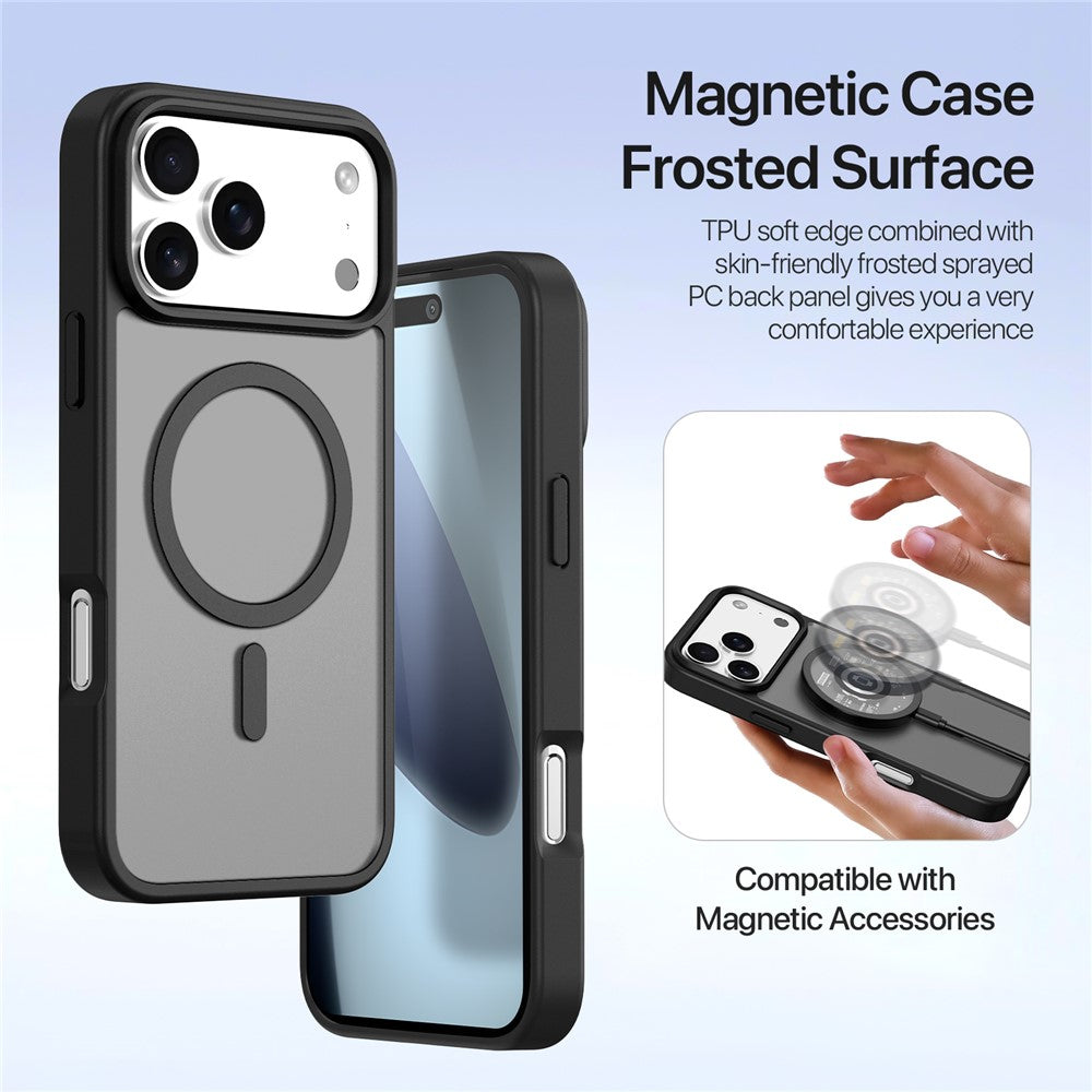 DUX DUCIS Til iPhone 17 Pro Etui Lawa Series Aftageligt Magnetisk Koskind Læder Cover Lynlås Tegnebog