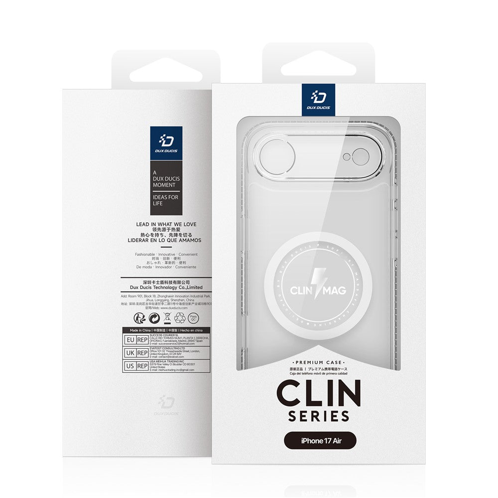 DUX DUCIS For iPhone Air Back Cover  Clin Series Clear Phone Case Compatible with MagSafe