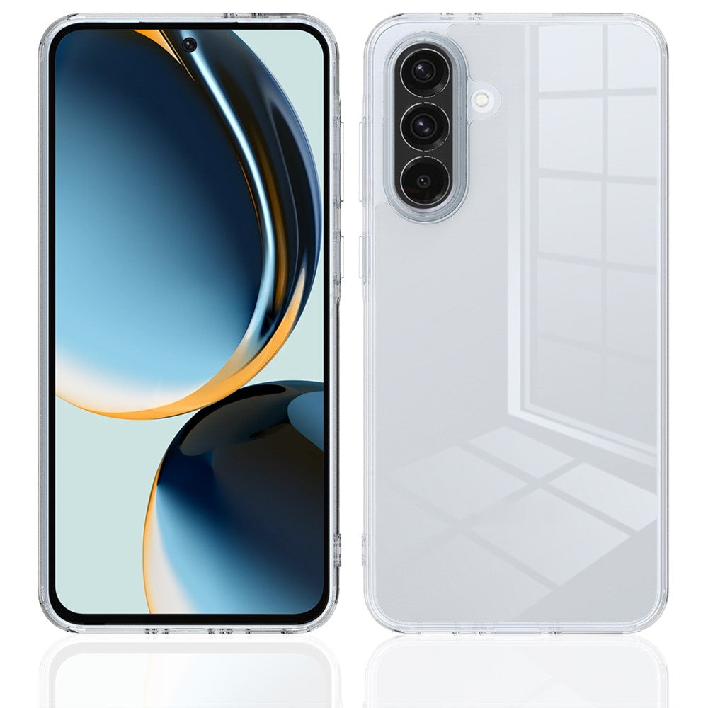 Gennemsigtigt mobilcover i TPU+akryl til Samsung Galaxy M17 5G / F17 5G / A18 4G / A18 5G / A17 5G / A17 4G, stødsikkert cover til bagsiden