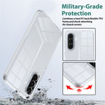 Gennemsigtigt mobilcover i TPU+akryl til Samsung Galaxy M17 5G / F17 5G / A18 4G / A18 5G / A17 5G / A17 4G, stødsikkert cover til bagsiden