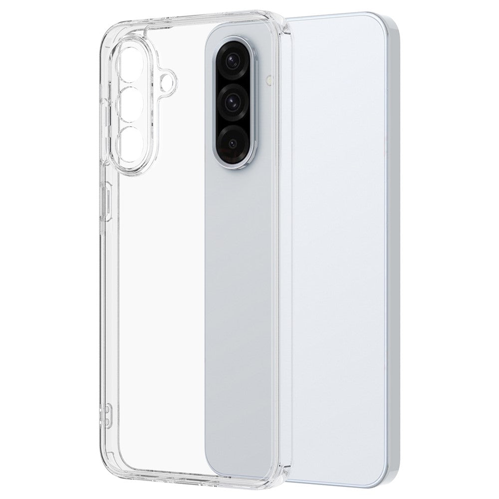 Gennemsigtigt mobilcover i TPU+akryl til Samsung Galaxy M17 5G / F17 5G / A18 4G / A18 5G / A17 5G / A17 4G, stødsikkert cover til bagsiden