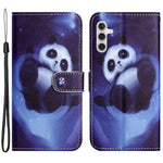 Samsung Galaxy A14 5G / A14 4G Korsstruktur PU-lädermobilskal 3D-mönstertryck Stativplånbok Stötsäkert fodral