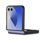 For Samsung Galaxy Z Flip7 5G Case Carbon Fiber Texture PU+PC+TPU Phone Back Cover