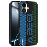 ABEEL For iPhone 17 Case Compatible with MagSafe Micro-Embossing 6D Printed PC TPU Aluminum Alloy Leather Phone Cover