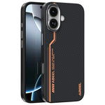 ABEEL For iPhone 17 Case Compatible with MagSafe Micro-Embossing 6D Printed PC TPU Aluminum Alloy Leather Phone Cover