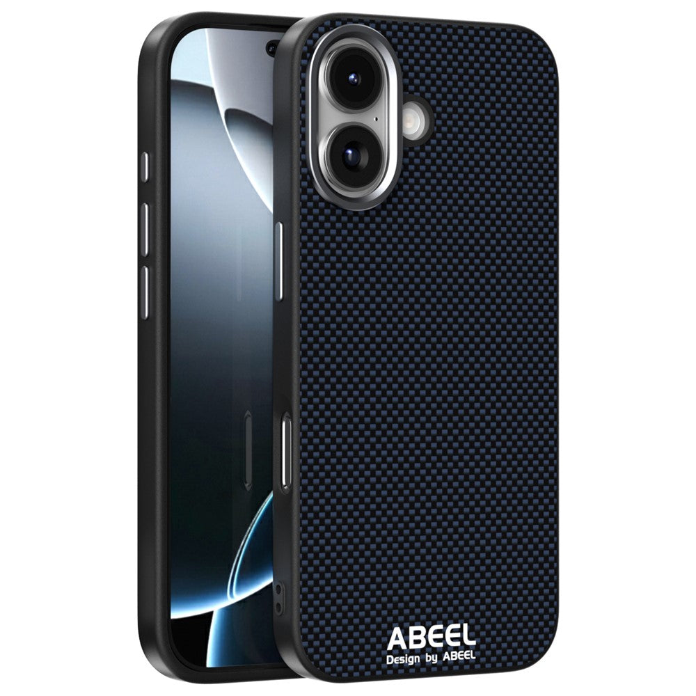 ABEEL For iPhone 17 Case Compatible with MagSafe Printed PC TPU Aluminum Alloy Leather Phone Cover