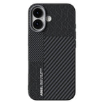 ABEEL For iPhone 17 Case PC + TPU + Aluminum Alloy + PU Leather Slim Phone Back Cover Compatible with MagSafe