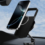 ABEEL For iPhone 17 Case PC + TPU + Aluminum Alloy + PU Leather Slim Phone Back Cover Compatible with MagSafe
