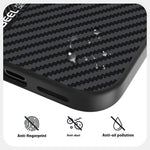 ABEEL For iPhone 17 Case PC + TPU + Aluminum Alloy + PU Leather Slim Phone Back Cover Compatible with MagSafe