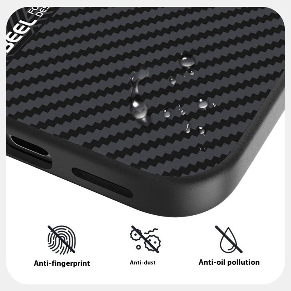 ABEEL For iPhone 17 Case PC + TPU + Aluminum Alloy + PU Leather Slim Phone Back Cover Compatible with MagSafe