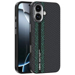 ABEEL For iPhone 17 Case PC + TPU + Aluminum Alloy + PU Leather Slim Phone Back Cover Compatible with MagSafe