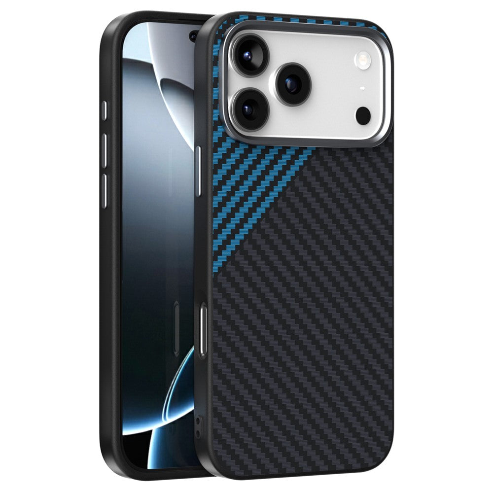 ABEEL For iPhone 18 Pro / 17 Pro Case Compatible with MagSafe Carbon Fiber Texture Back Cover