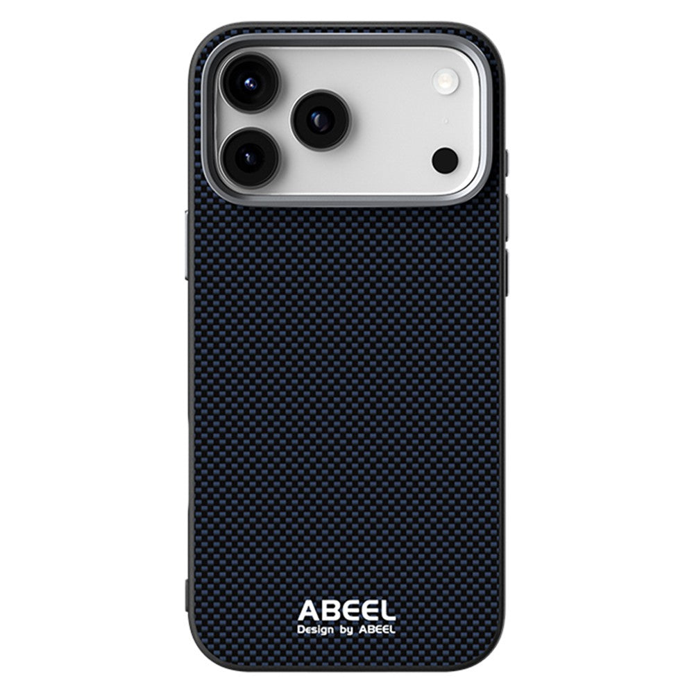 ABEEL For iPhone 18 Pro / 17 Pro Case Compatible with MagSafe Printed PC TPU Aluminum Alloy Leather Phone Cover