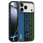 ABEEL For iPhone 18 Pro Max / 17 Pro Max Case Compatible with MagSafe Micro-Embossing 6D Printed PC TPU Aluminum Alloy Leather Phone Cover