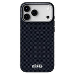 ABEEL For iPhone 18 Pro Max / 17 Pro Max Case Compatible with MagSafe Printed PC TPU Aluminum Alloy Leather Phone Cover