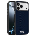 ABEEL For iPhone 18 Pro Max / 17 Pro Max Case Compatible with MagSafe Printed PC TPU Aluminum Alloy Leather Phone Cover