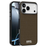 ABEEL For iPhone 18 Pro Max / 17 Pro Max Case Compatible with MagSafe Printed PC TPU Aluminum Alloy Leather Phone Cover