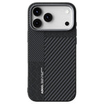 ABEEL For iPhone 18 Pro Max / 17 Pro Max Case PC + TPU + Aluminum Alloy + PU Leather Slim Phone Back Cover Compatible with MagSafe