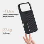 ABEEL For iPhone 18 Pro Max / 17 Pro Max Case PC + TPU + Aluminum Alloy + PU Leather Slim Phone Back Cover Compatible with MagSafe