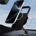 ABEEL For iPhone 18 Pro Max / 17 Pro Max Case PC + TPU + Aluminum Alloy + PU Leather Slim Phone Back Cover Compatible with MagSafe