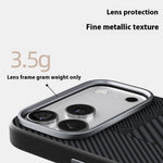 ABEEL For iPhone 18 Pro Max / 17 Pro Max Case PC + TPU + Aluminum Alloy + PU Leather Slim Phone Back Cover Compatible with MagSafe