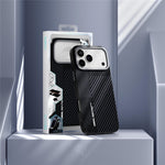 ABEEL For iPhone 18 Pro Max / 17 Pro Max Case PC + TPU + Aluminum Alloy + PU Leather Slim Phone Back Cover Compatible with MagSafe