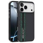 ABEEL For iPhone 18 Pro Max / 17 Pro Max Case PC + TPU + Aluminum Alloy + PU Leather Slim Phone Back Cover Compatible with MagSafe