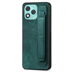 For Honor 400 Lite 5G etui med håndledsrem, støttefunktion, læder + TPU telefoncover