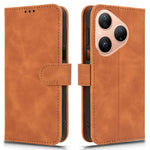 For Huawei Pura 80 Leather Case Skin Feel Anti Drop Wallet Flip Phone Cover