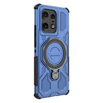 For Motorola Edge 50 Pro 5G Magnetic Case Rotating Metal Kickstand PC + TPU Phone Back Cover