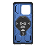 For Motorola Edge 60 Fusion 5G Magnetic Case Rotating Metal Kickstand PC + TPU Phone Back Cover