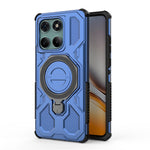 For Motorola Edge 60 Fusion 5G Magnetic Case Rotating Metal Kickstand PC + TPU Phone Back Cover