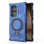 Samsung Galaxy S24 Ultra Magnetiskt Skal Roterande Metallstativ PC + TPU mobil Baksida
