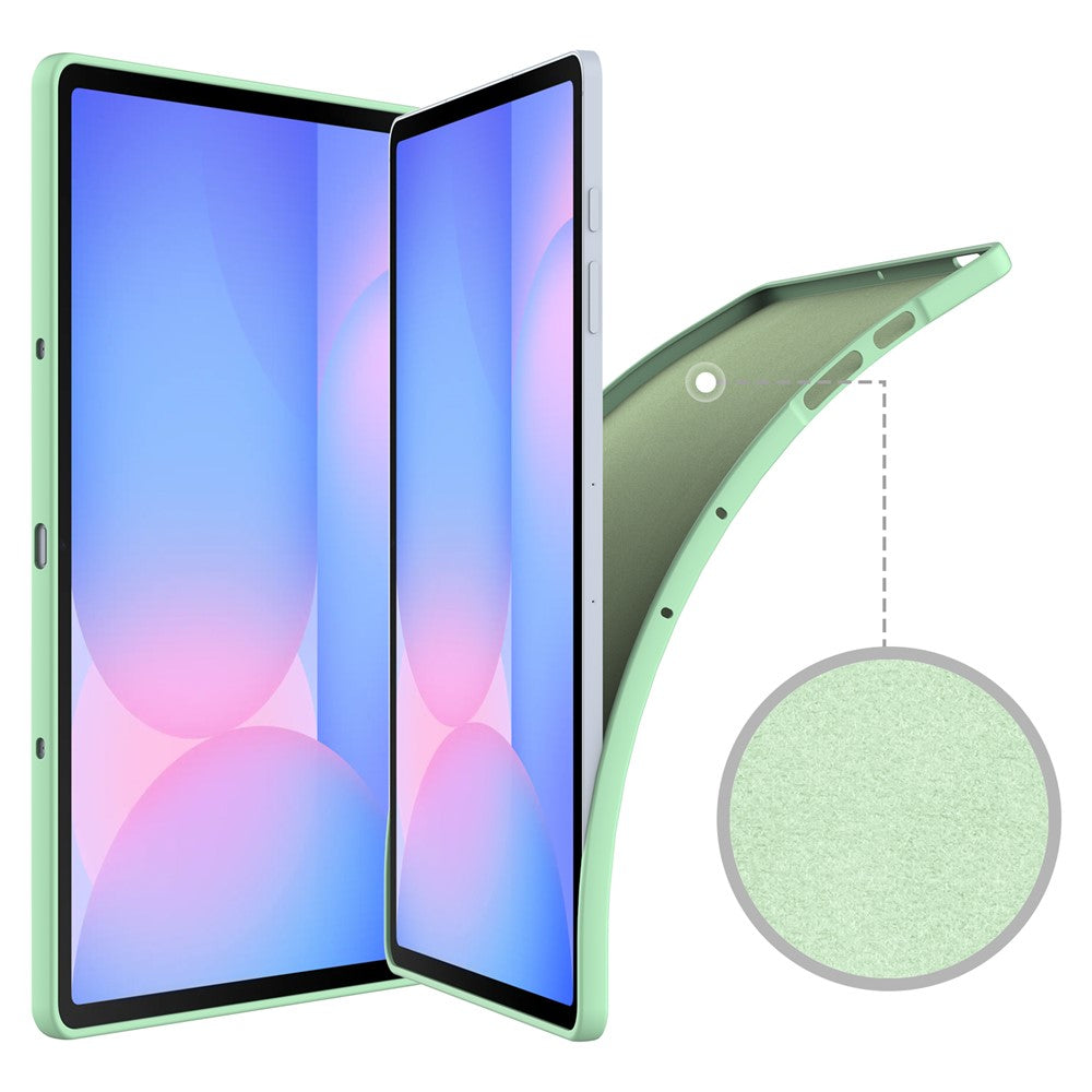 Til Samsung Galaxy Tab S10 FE+ Cover Flydende Silikone Anti-ridse Tablet Cover
