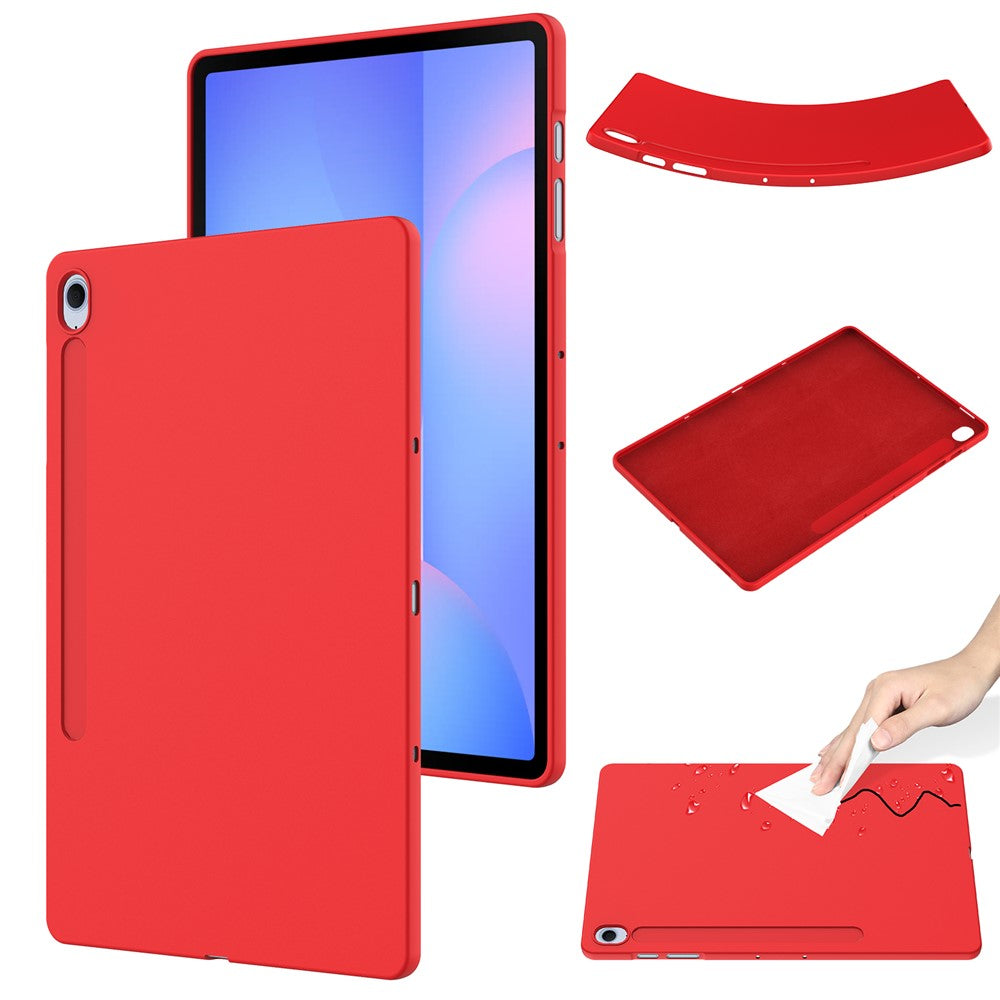 Til Samsung Galaxy Tab S10 FE+ Cover Flydende Silikone Anti-ridse Tablet Cover