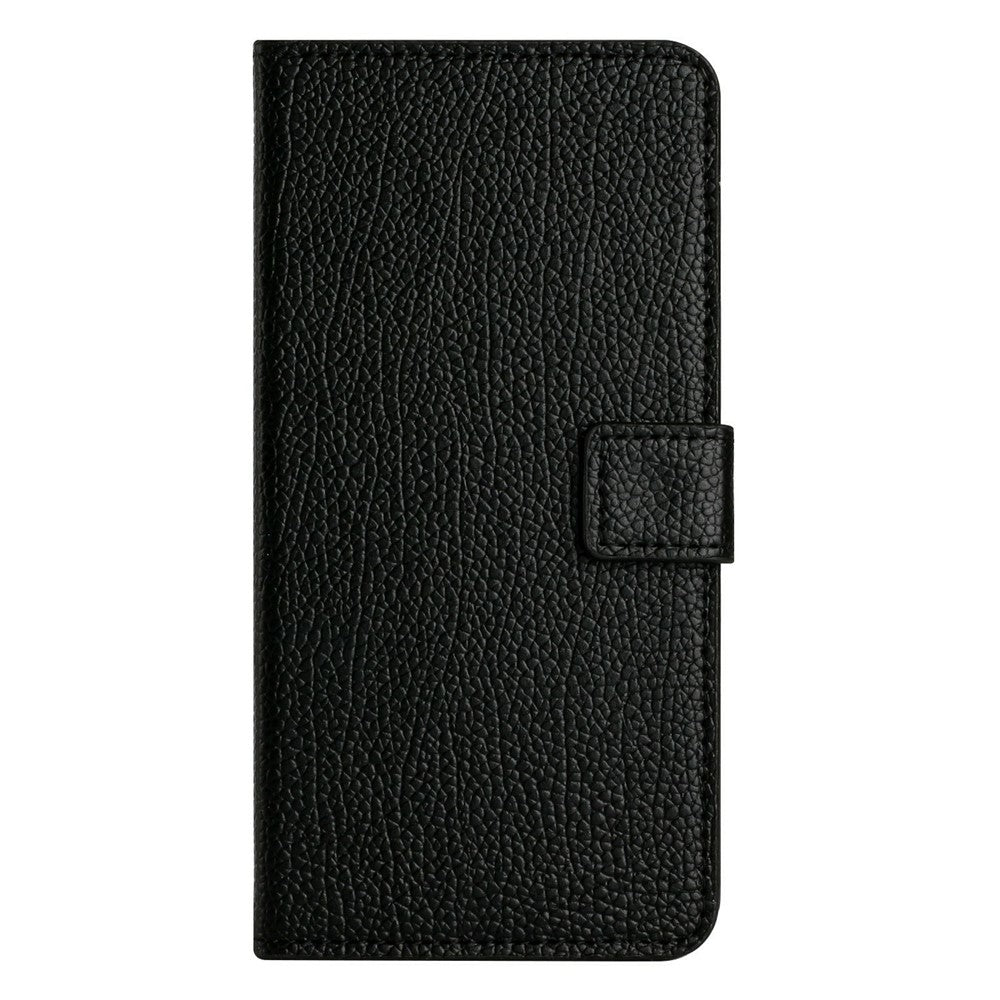 For Honor 400 Pro 5G (Global) Cover PU-læderpung Telefoncover Litchi-tekstur, Sort
