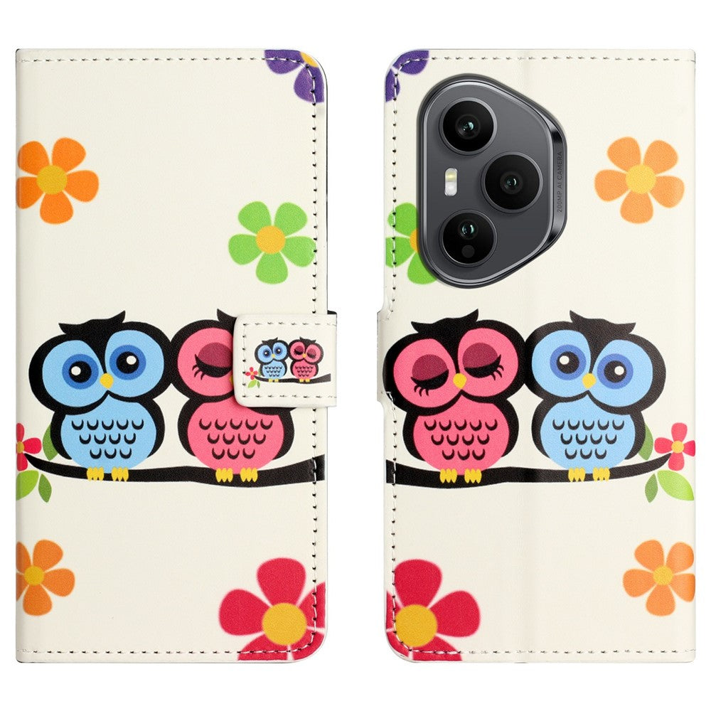 For Honor 400 Pro 5G (Global) Case Pattern Print PU Leather Wallet Phone Cover