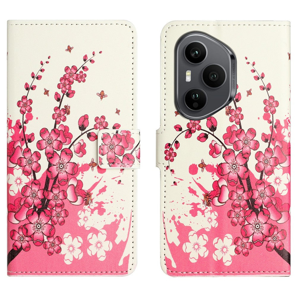 For Honor 400 Pro 5G (Global) Case Pattern Print PU Leather Wallet Phone Cover