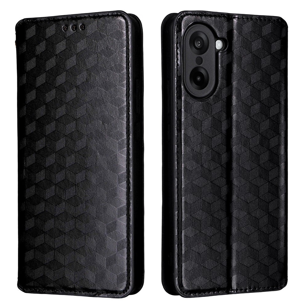 OnePlus Nord CE5 5G / Ace 5 Racing 5G Plånboksfodral i läder med rhombusprägling