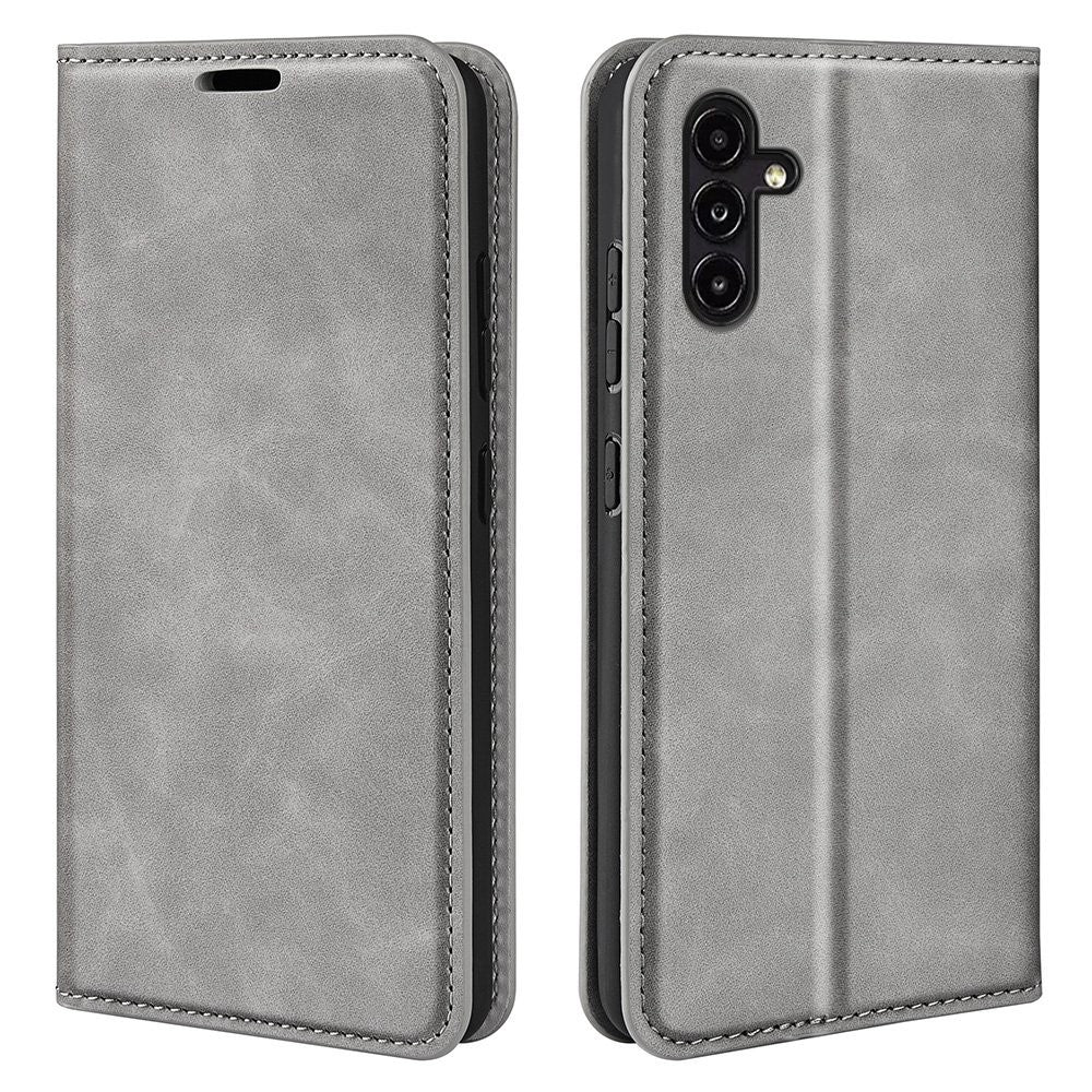Stødsikkert foldbart mobilcover til Samsung Galaxy A14 5G / 4G, hudvenligt PU-læder, magnetisk, selvabsorberende mobilcover med tegnebogsstativ