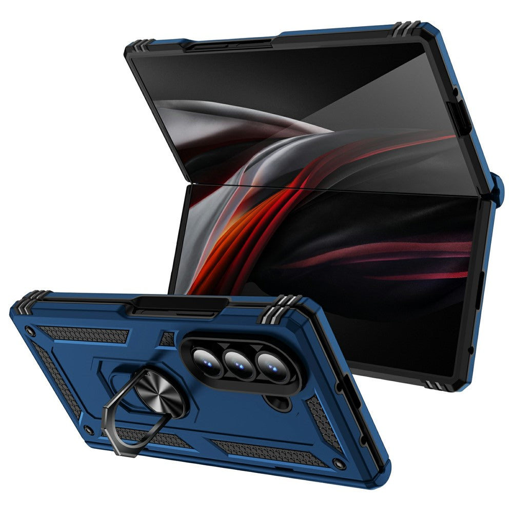 For Samsung Galaxy Z Fold7 5G Case PC + TPU Phone Cover with Kickstand