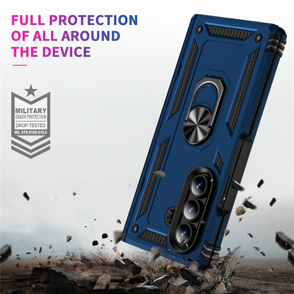 For Samsung Galaxy Z Fold7 5G Case PC + TPU Phone Cover with Kickstand