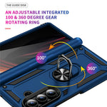 For Samsung Galaxy Z Fold7 5G Case PC + TPU Phone Cover with Kickstand