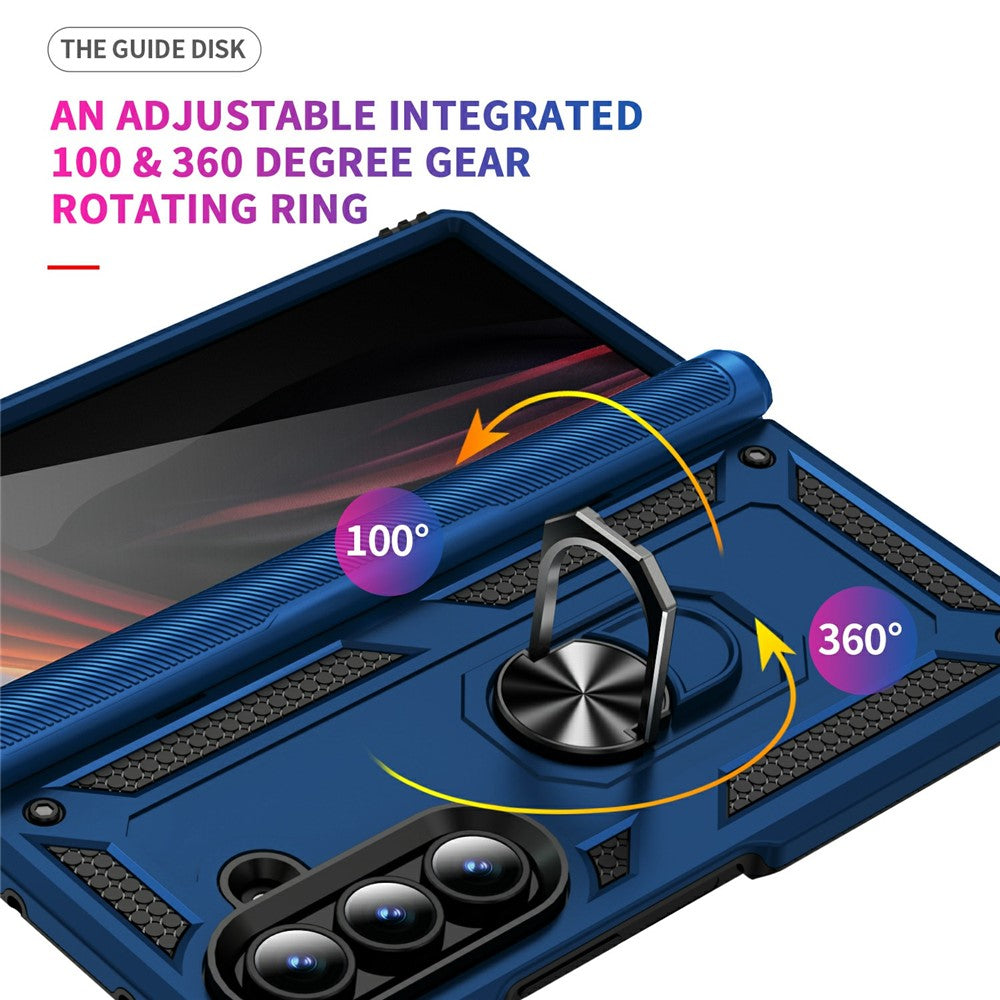 For Samsung Galaxy Z Fold7 5G Case PC + TPU Phone Cover with Kickstand