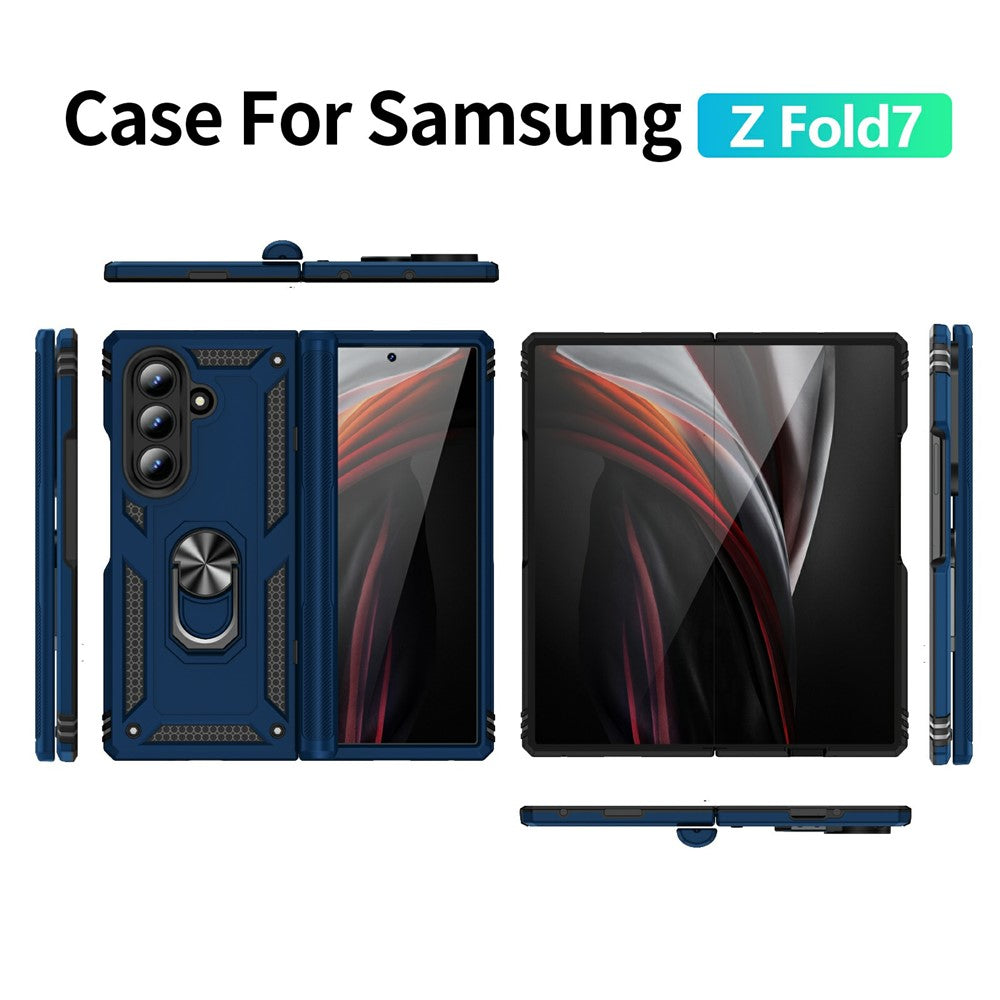 For Samsung Galaxy Z Fold7 5G Case PC + TPU Phone Cover with Kickstand